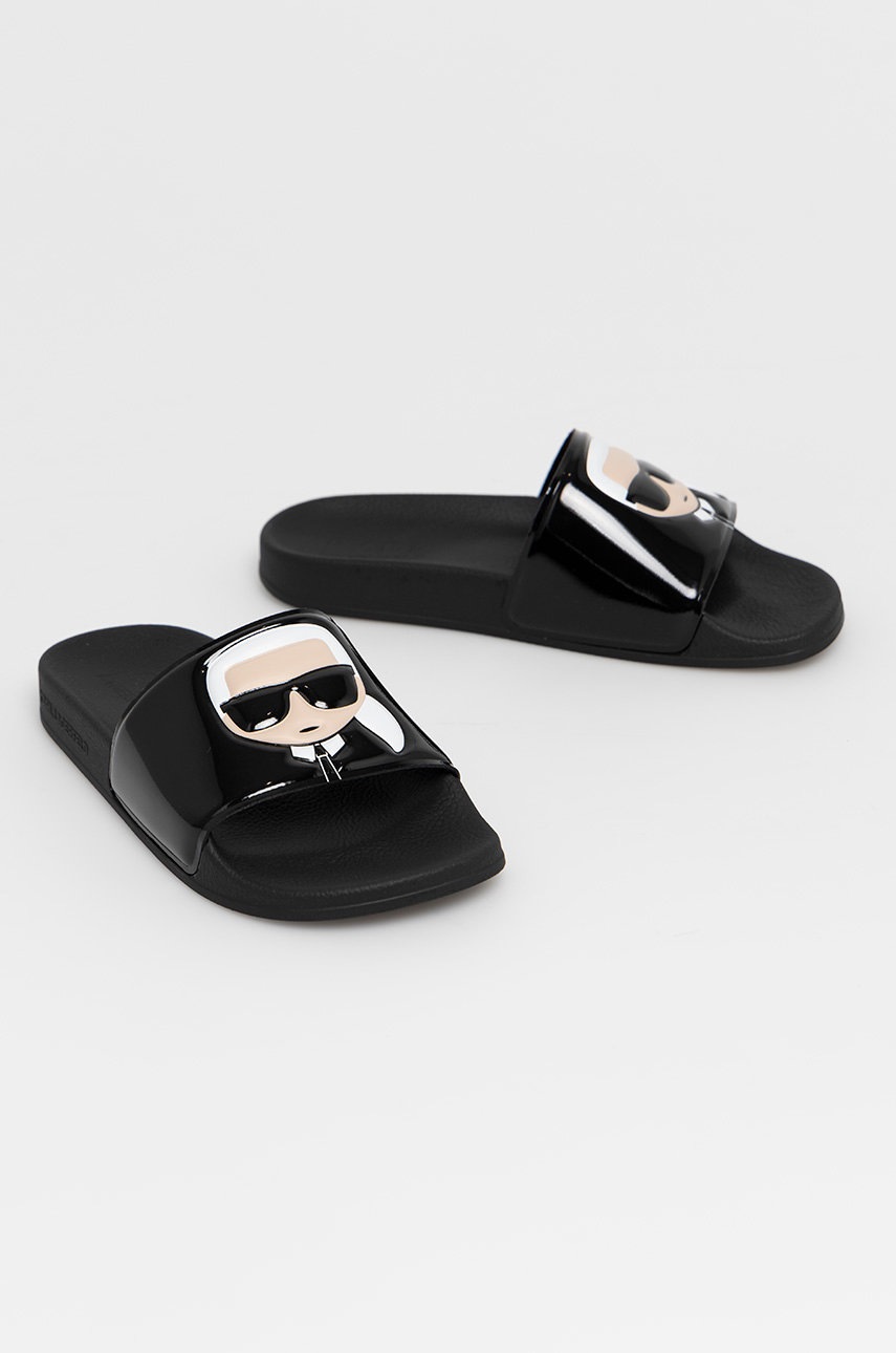 

Шльопанці Karl Lagerfeld жіночі колір чорний