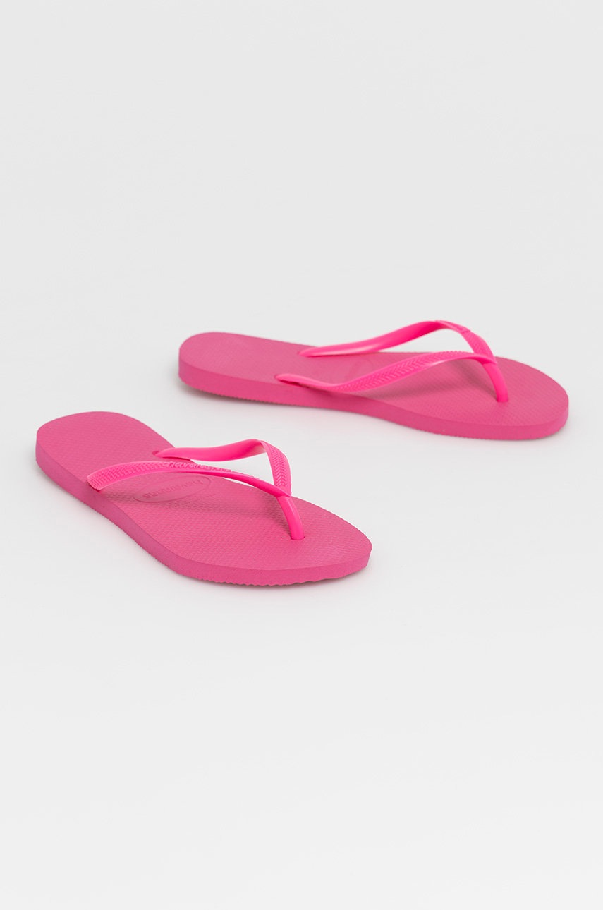

Вьетнамки Havaianas женские цвет розовый на плоском ходу