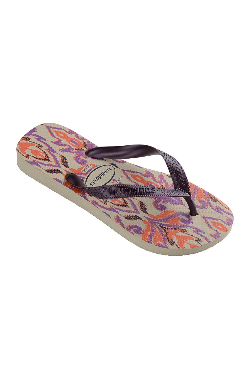 

В'єтнамки Havaianas жіночі колір бежевий на плоскому ходу
