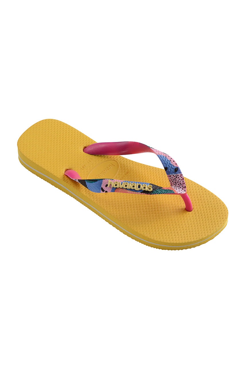 

Вьетнамки Havaianas женские цвет жёлтый на плоском ходу