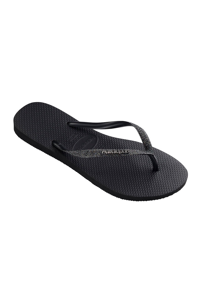 

В'єтнамки Havaianas жіночі колір чорний на плоскому ходу
