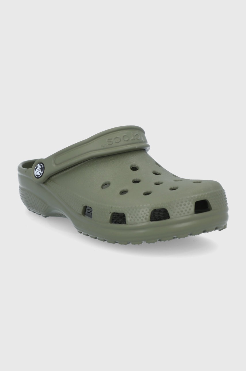 Шльопанці Crocs Classic жіночі колір зелений CROCS.CLASSIC.10001.-FRESCO 