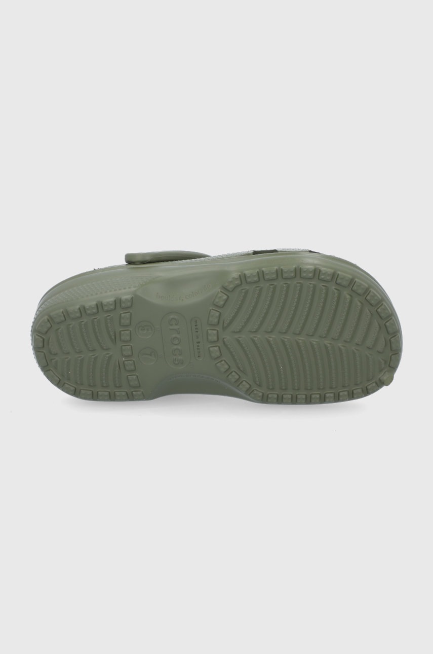 Шльопанці Crocs Classic жіночі колір зелений CROCS.CLASSIC.10001.-FRESCO 