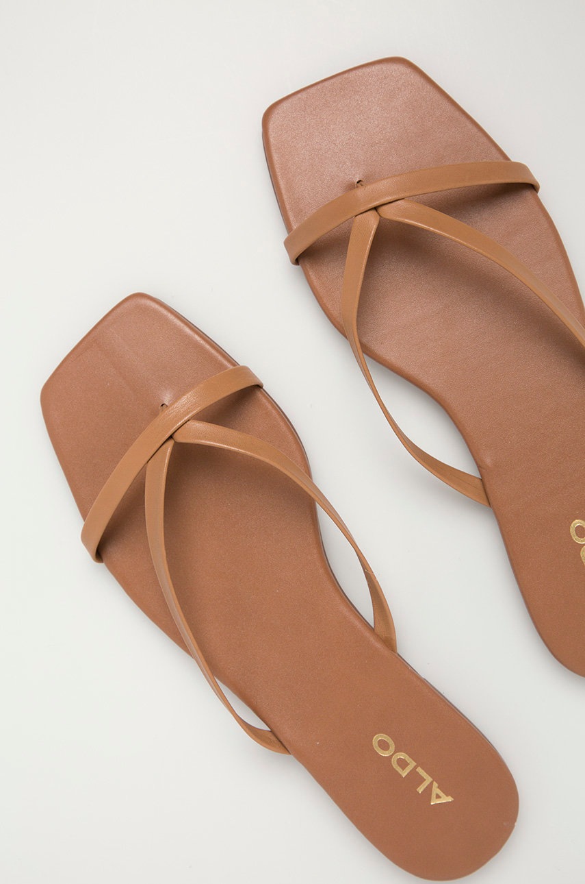 

Шкіряні шльопанці Aldo жіночі колір коричневий