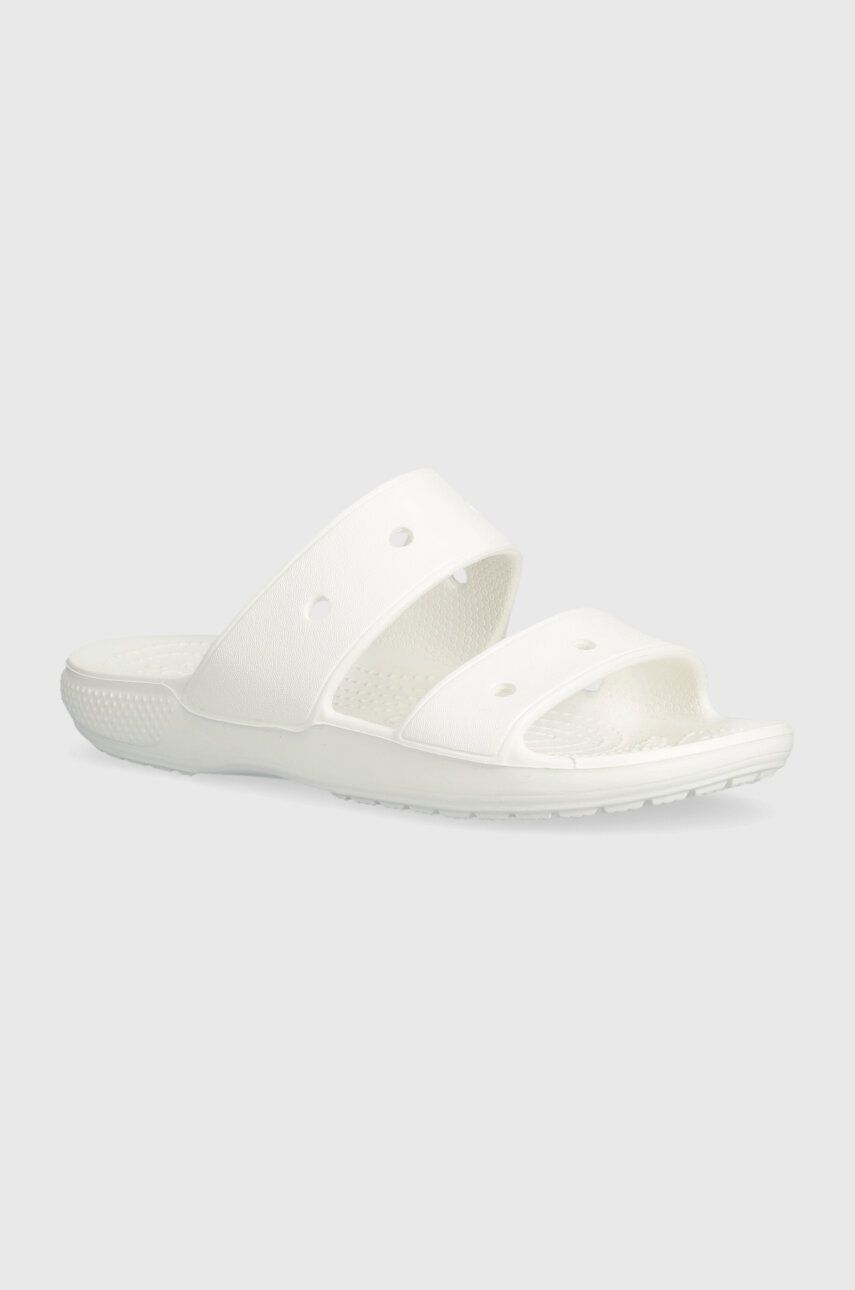 Crocs papuci Classic Sandal culoarea alb 206761