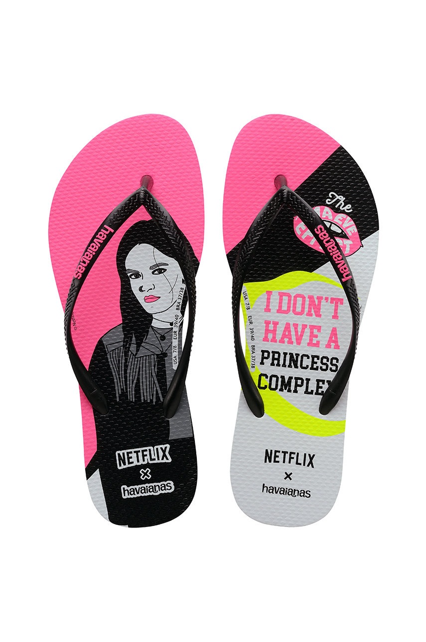 

Вьетнамки Havaianas женские цвет чёрный на плоском ходу