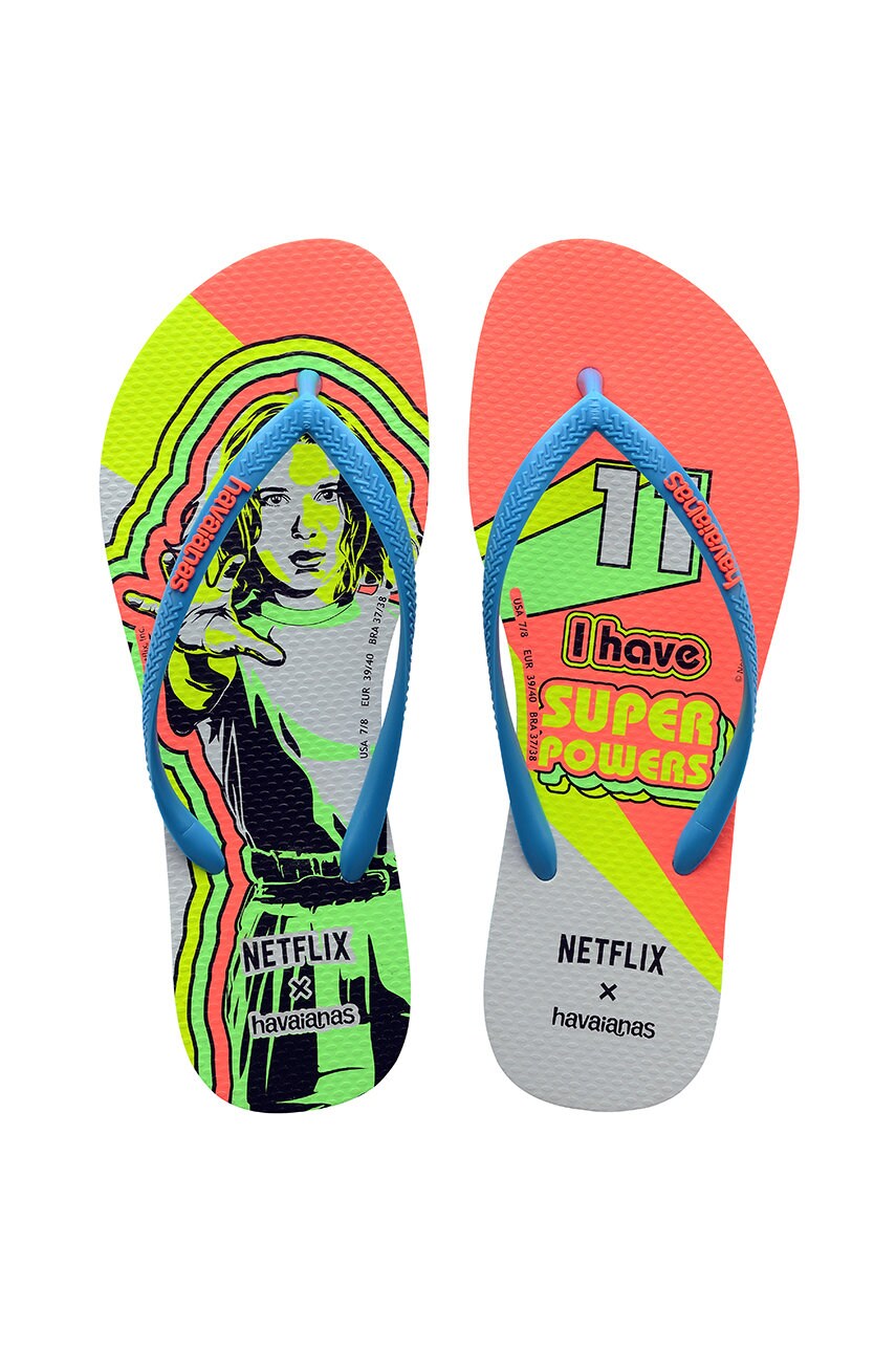 

Джапанки Havaianas дамски в тюркоазено с равна подметка, Тюркоазен