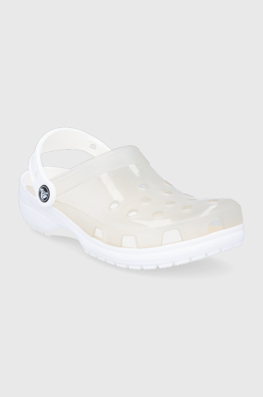 

Шльопанці Crocs жіночі колір прозорий