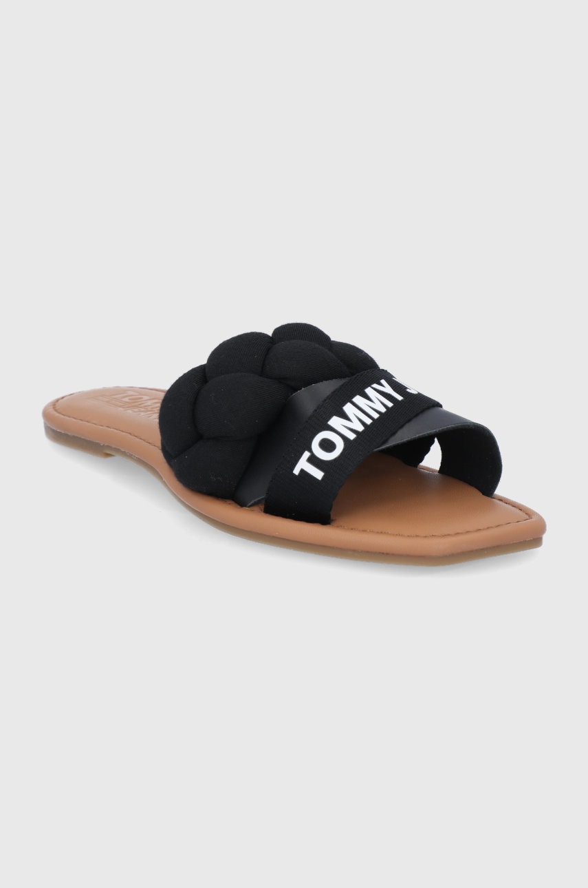 

Шлепанцы Tommy Jeans женские цвет чёрный