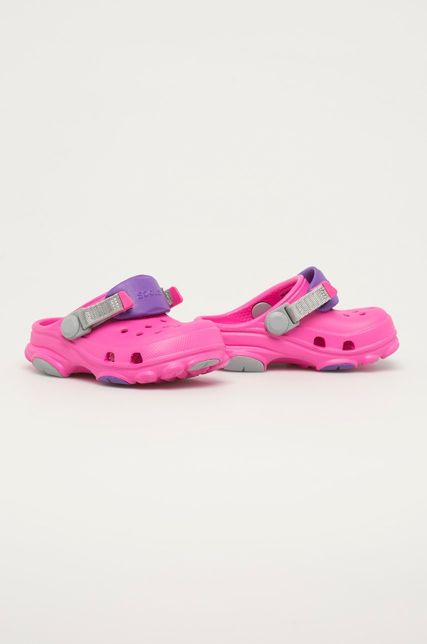 

Дитячі шльопанці Crocs колір рожевий