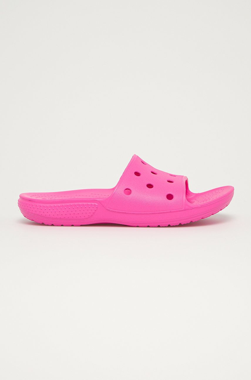Dětské pantofle Crocs růžová barva - růžová - Umělá hmota