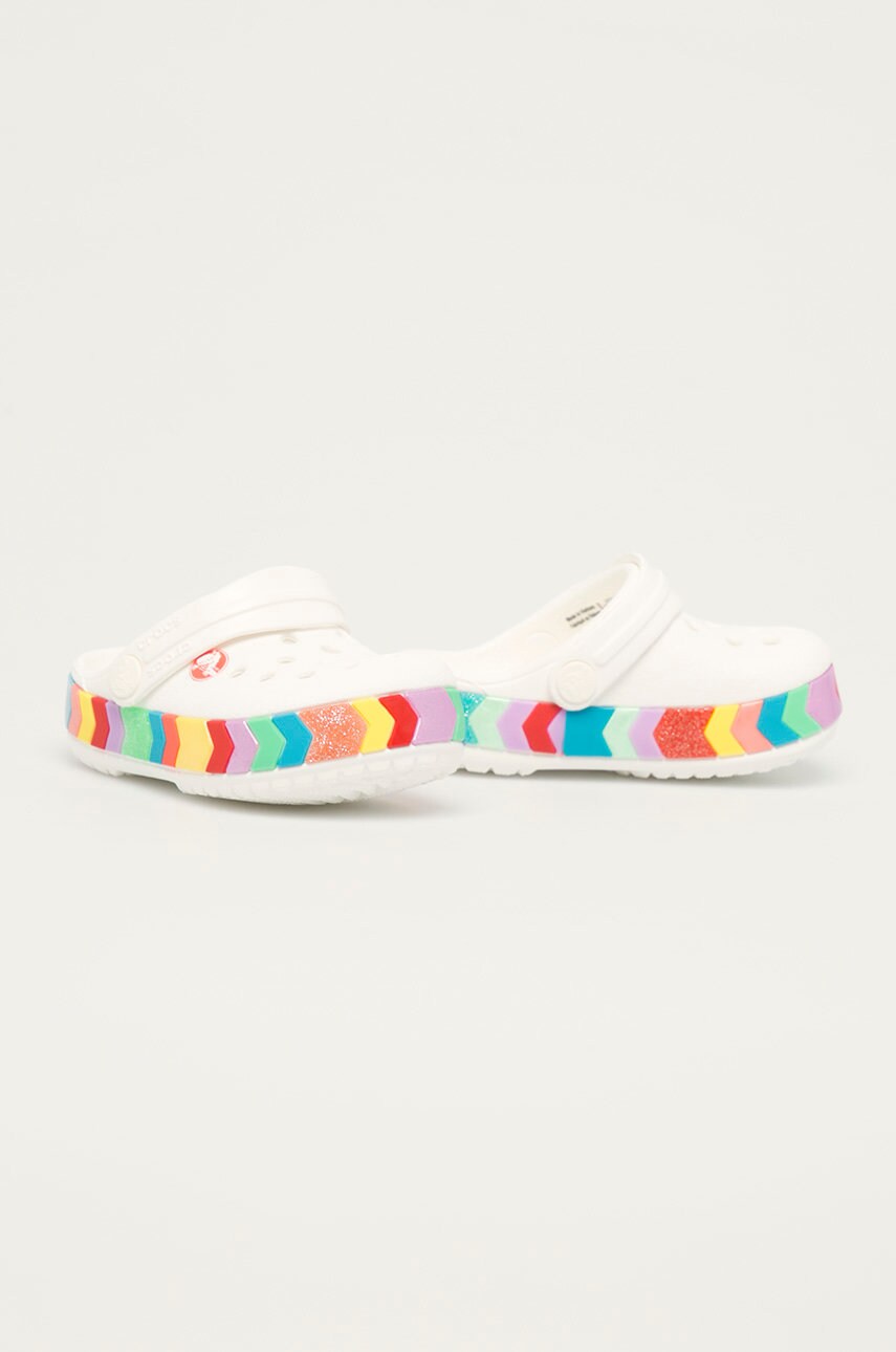 

Дитячі шльопанці Crocs колір білий