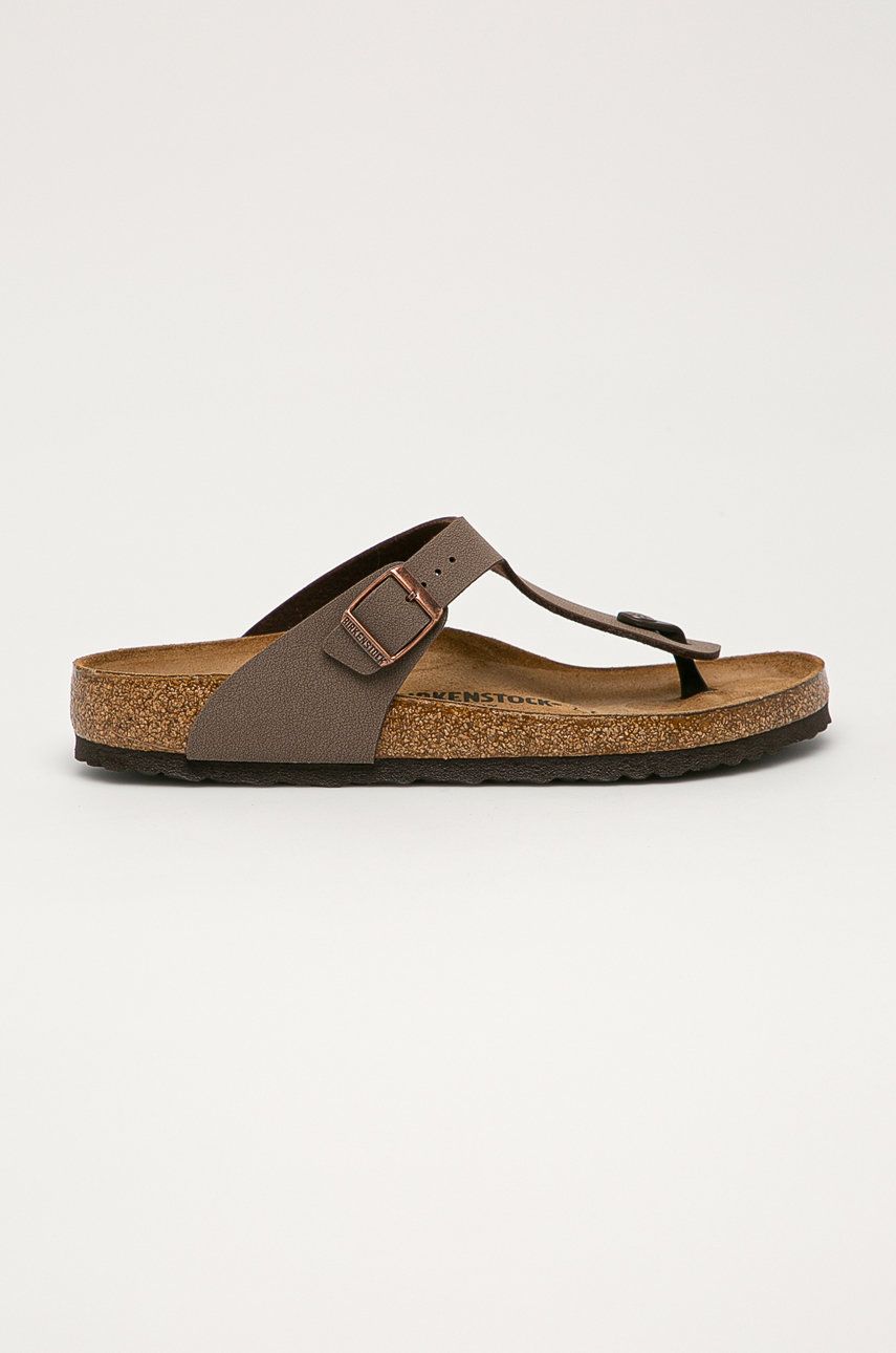 Birkenstock slapi Gizeh barbati, culoarea maro, 43751.M