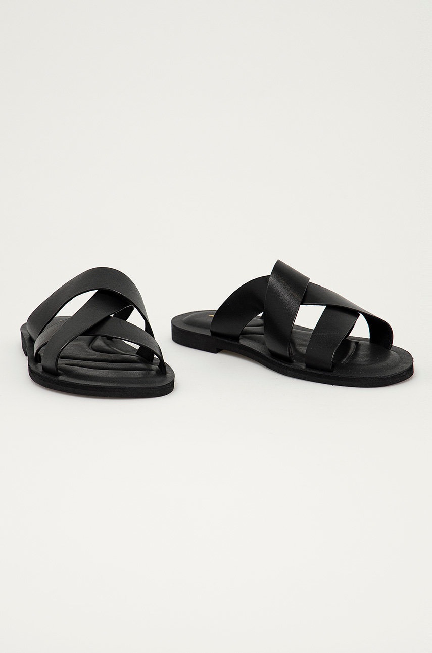 

Кожаные шлепанцы Aldo мужские цвет чёрный
