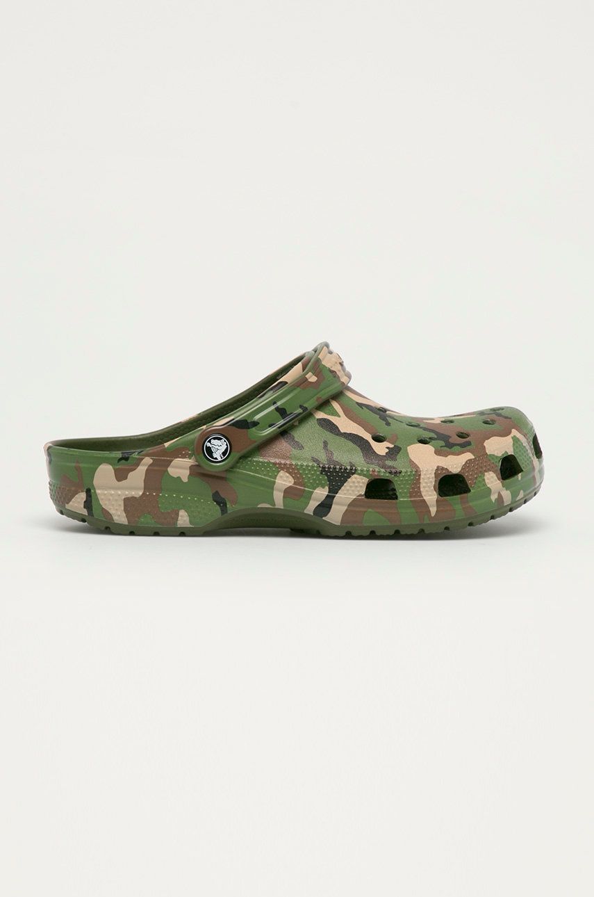Crocs papuci barbati, culoarea verde RINTED.CAMO.CLOG.206454-ARMYGREEN/