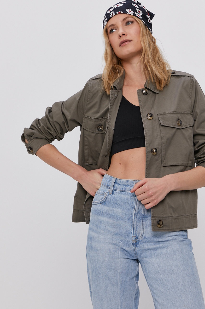 

Куртка Vero Moda жіноча колір сірий перехідна