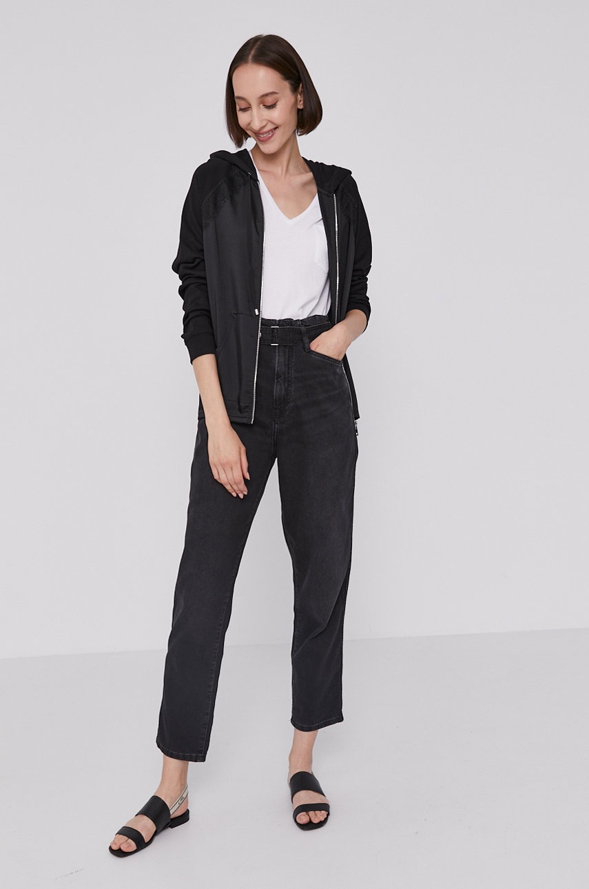 

Кофта Dkny женская цвет чёрный гладкая