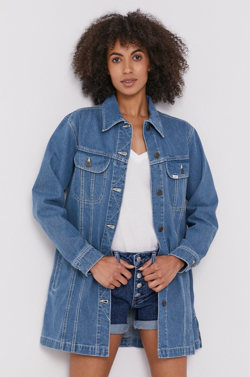 Lee Geacă jeans femei, de tranzitie answear.ro imagine noua 2022
