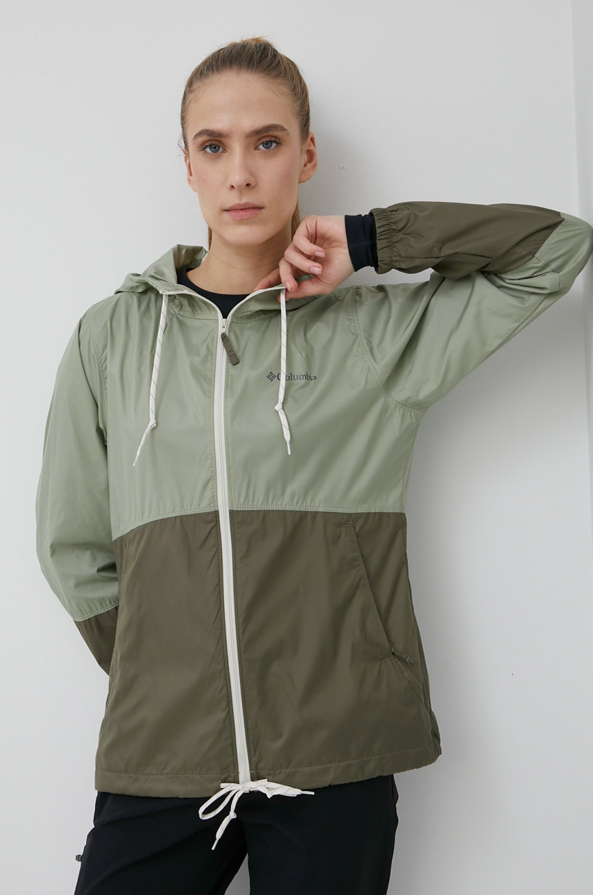 geacă Columbia Flash Forward Windbreaker stone green 1585911 1585911-691