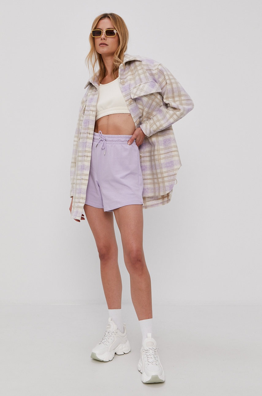 

Куртка Vero Moda женская цвет кремовый переходная oversize