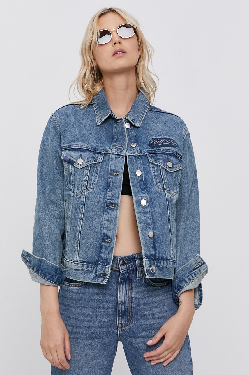 

Хлопковая джинсовая куртка Superdry переходная