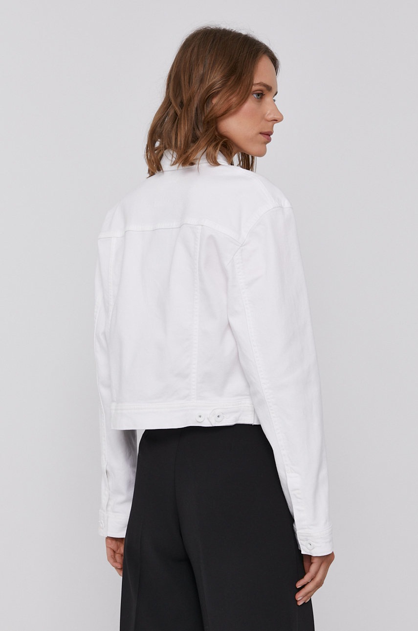 

Джинсова куртка Marc O'Polo жіноча колір білий перехідна oversize