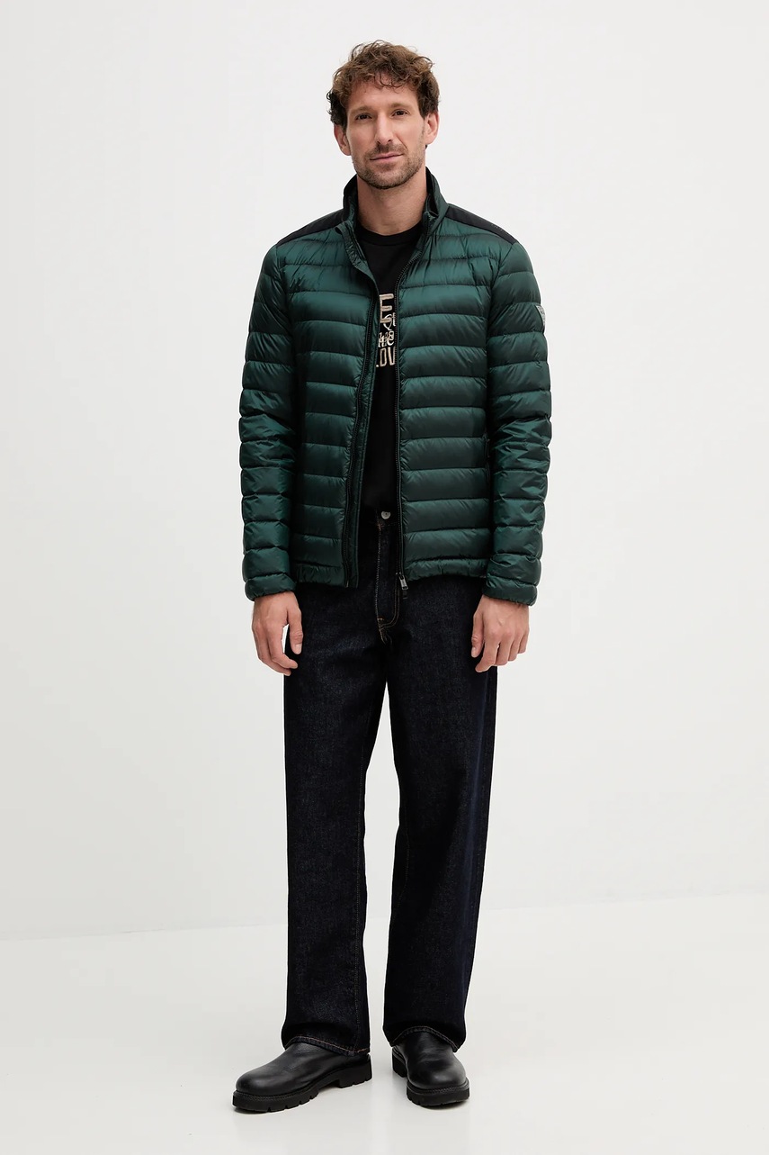 Пуховая куртка Guess цвет синий демисезонная