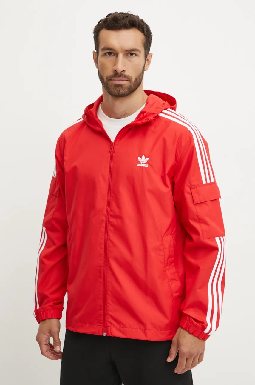 

Яке adidas Originals в червено преходен модел, Червен