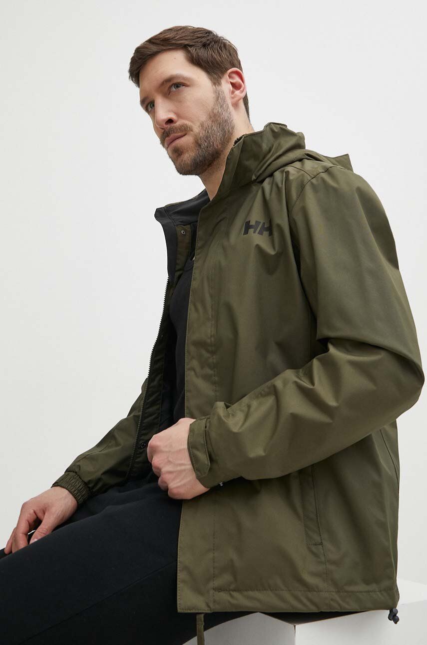 Helly Hansen jacheta de exterior Dubliner culoarea verde, gore-tex