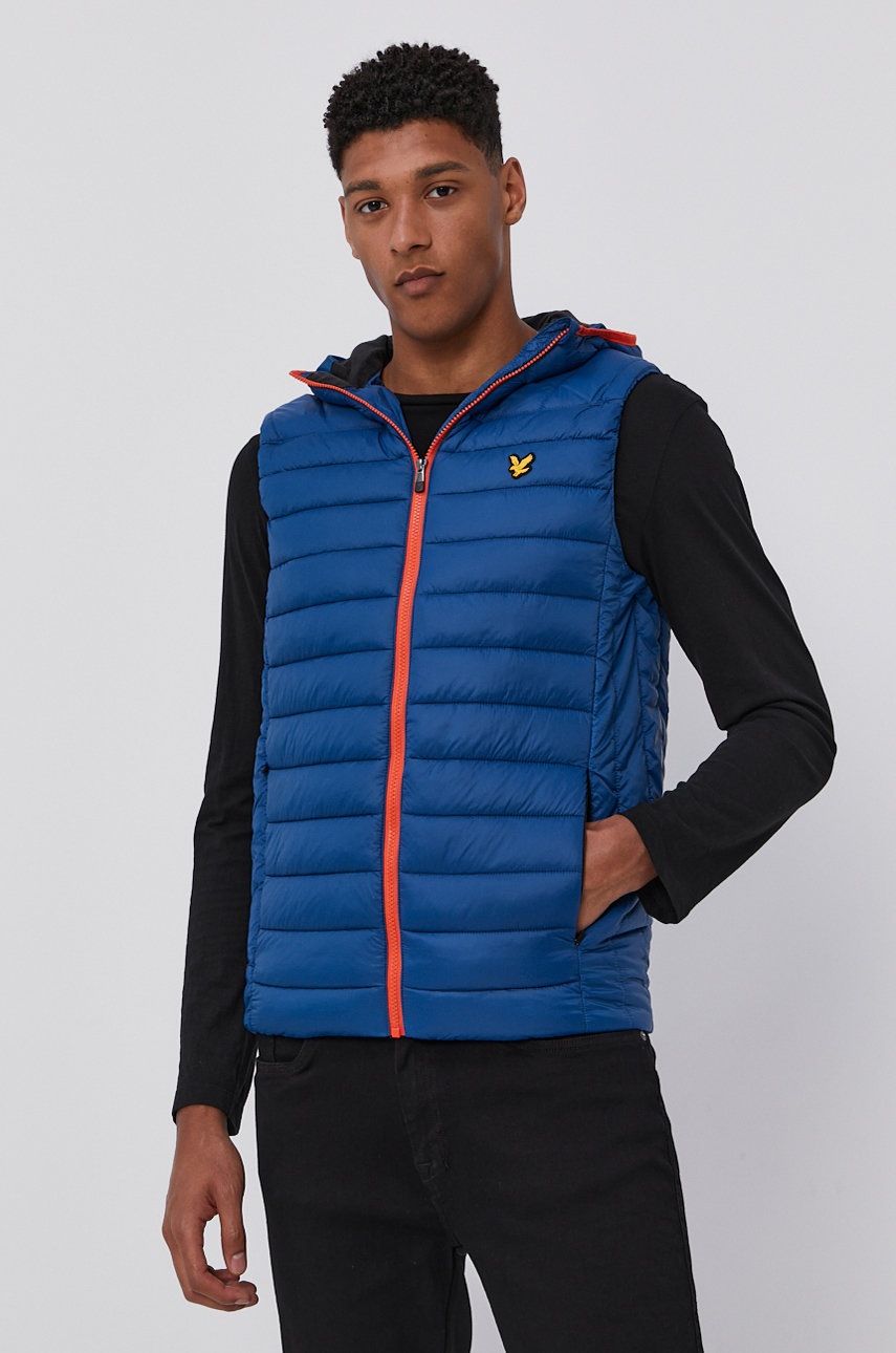 Безрукавка Lyle & Scott мужская цвет синий переходной