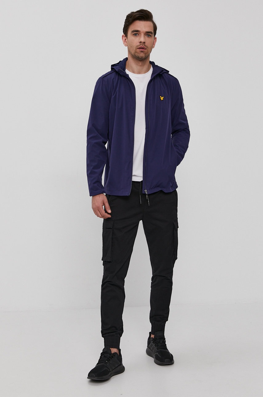

Куртка Lyle & Scott мужская цвет синий переходная