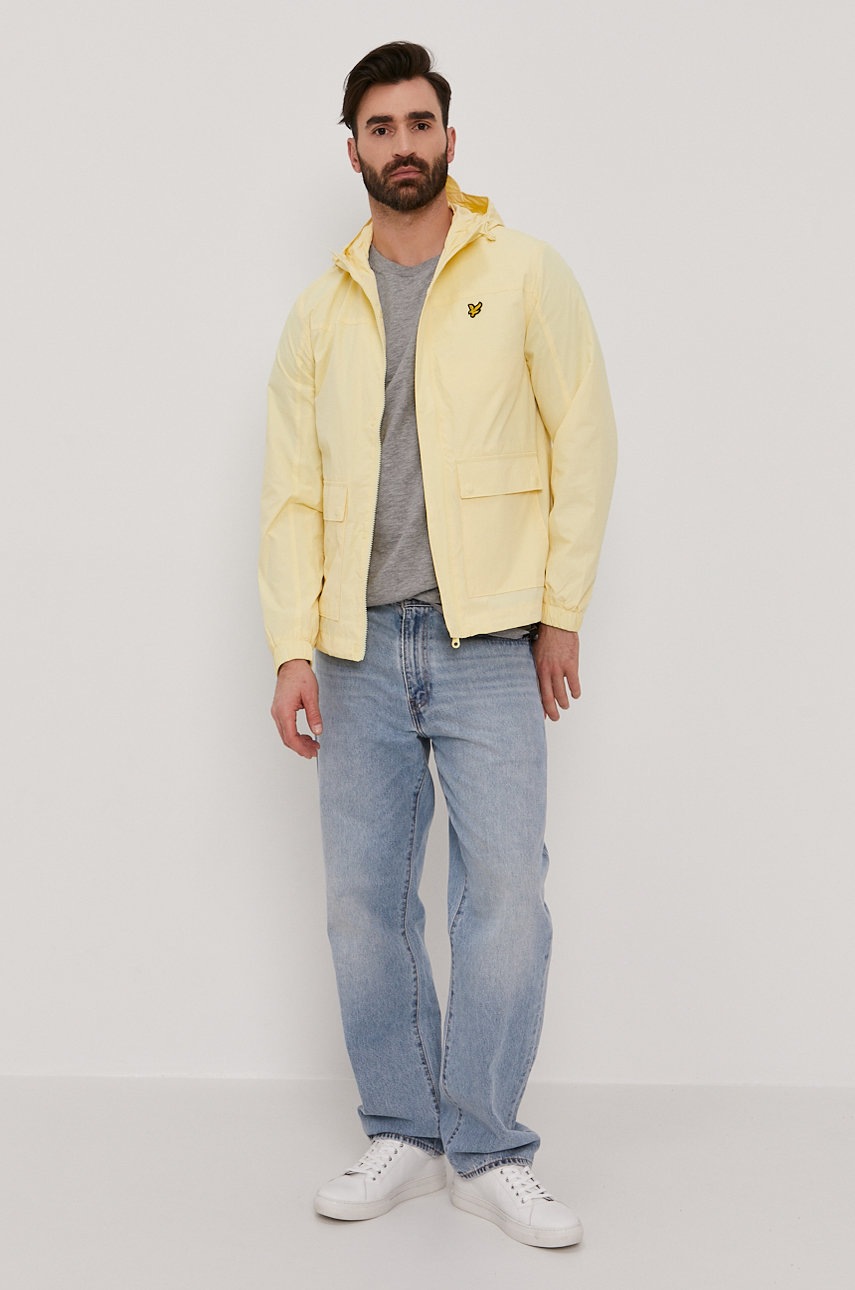 

Куртка Lyle & Scott мужская цвет жёлтый переходная
