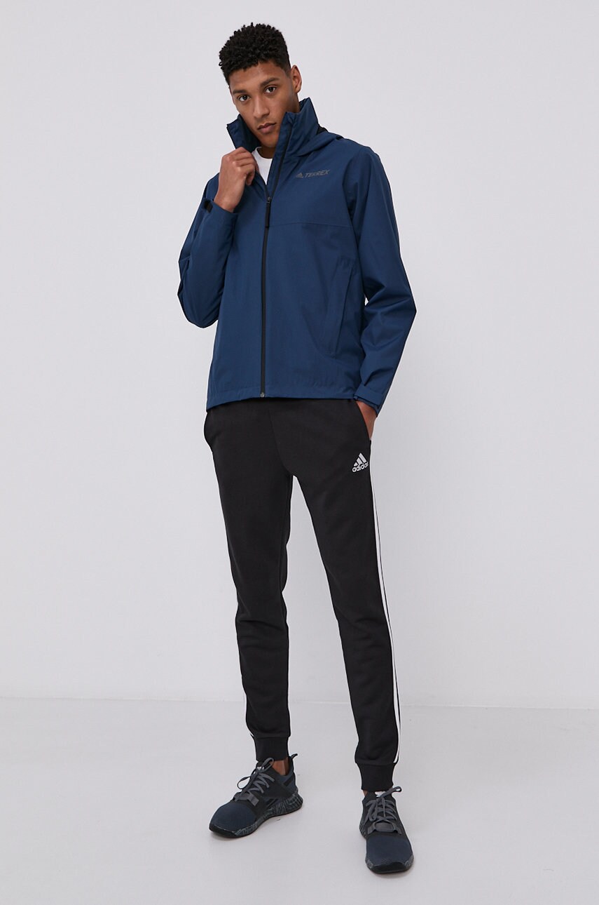 

Куртка adidas Performance GI7294 чоловіча колір синій перехідна