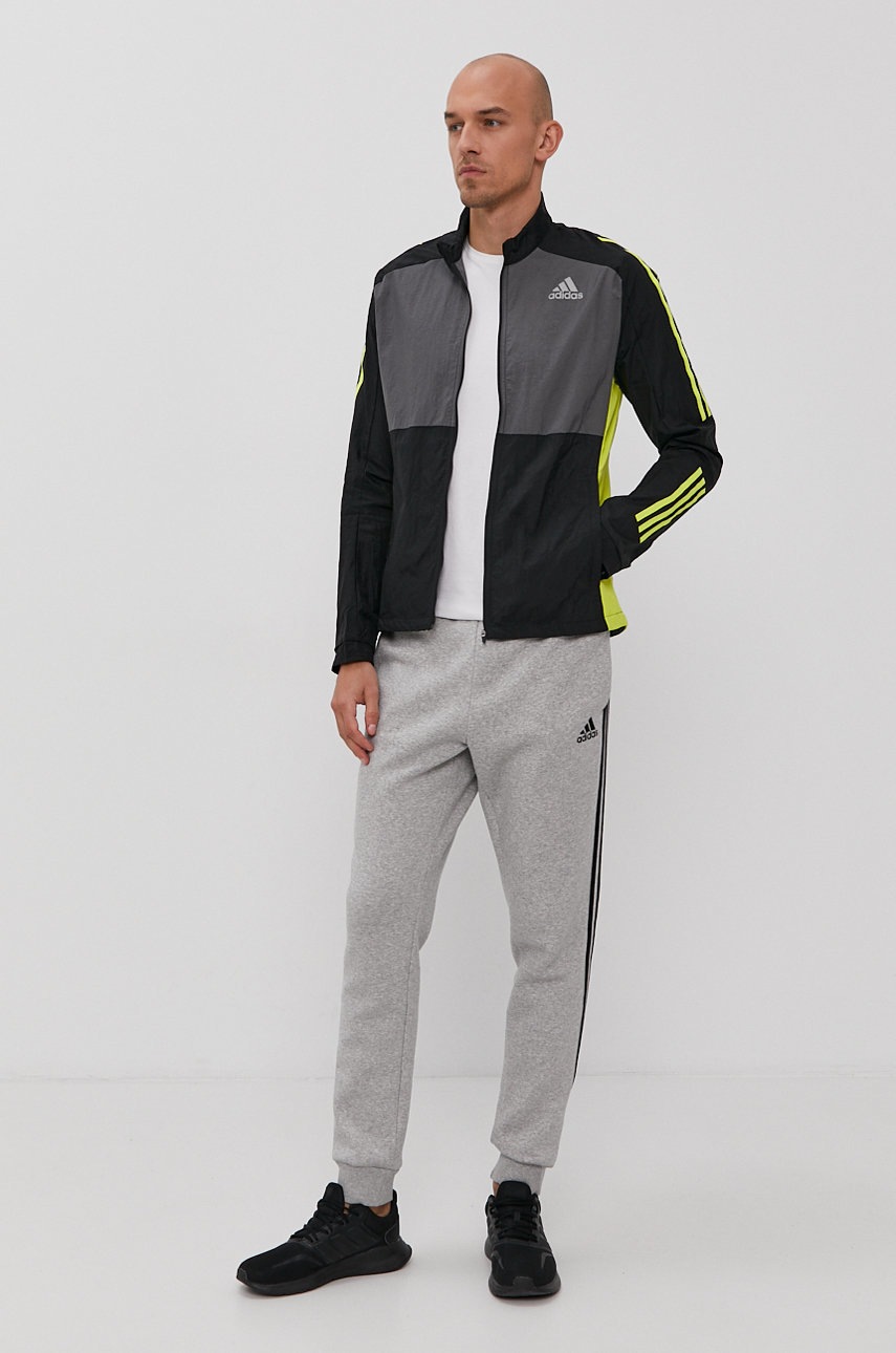 

Куртка adidas Performance чоловіча колір чорний перехідна