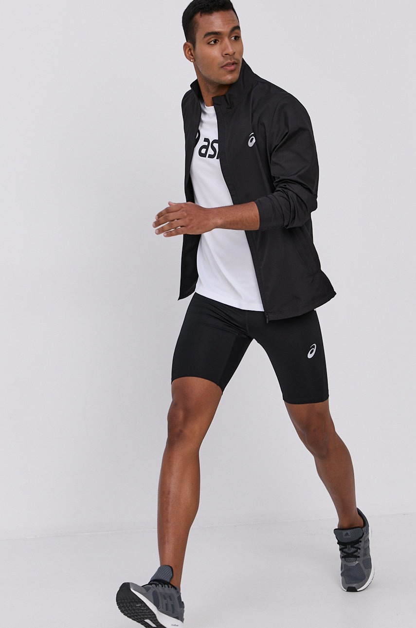 

Футболка Asics чоловіча колір чорний перехідна