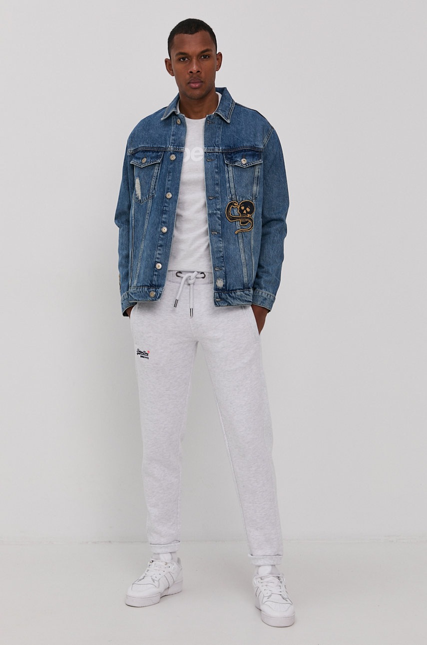 

Джинсовая куртка Superdry мужская переходная oversize