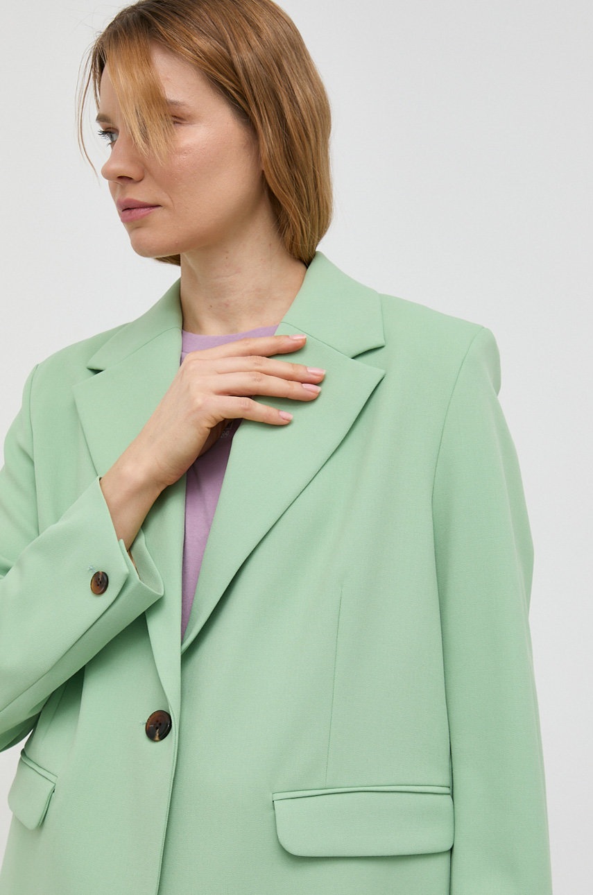 Σακάκι Samsoe Samsoe χρώμα: πράσινο φωτογραφία