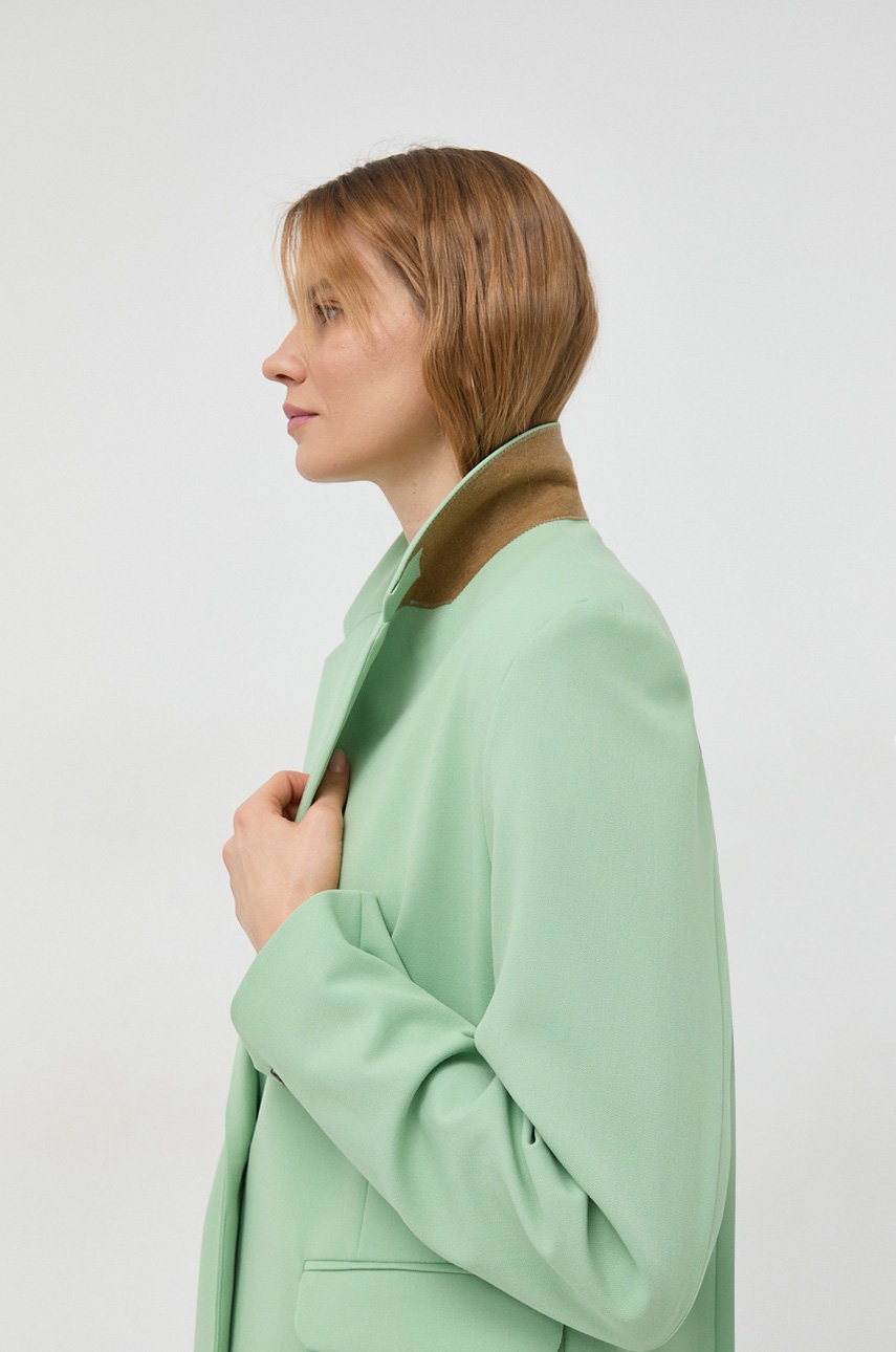 Σακάκι Samsoe Samsoe χρώμα: πράσινο φωτογραφία