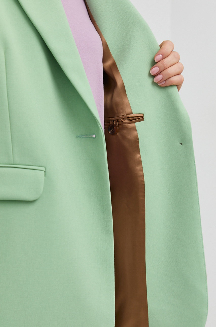 Σακάκι Samsoe Samsoe χρώμα: πράσινο φωτογραφία