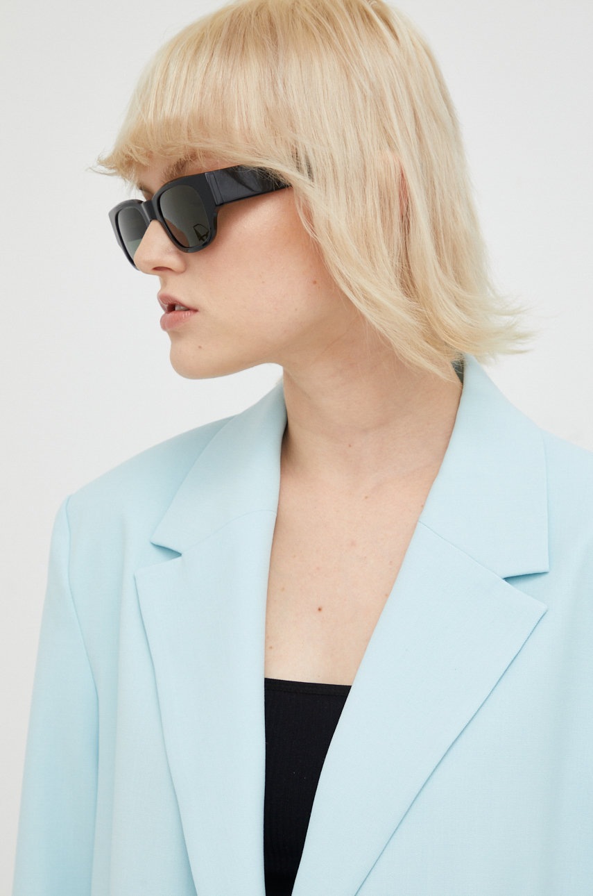 Σακάκι Samsoe Samsoe χρώμα: τιρκουάζ φωτογραφία