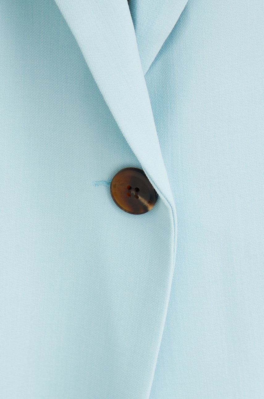 Σακάκι Samsoe Samsoe χρώμα: τιρκουάζ φωτογραφία