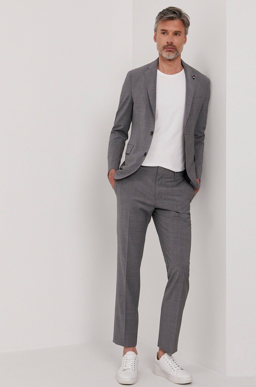 

Піджак Tommy Hilfiger Tailored чоловічий колір сірий
