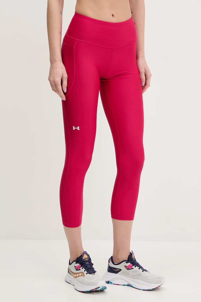 Under Armour leggins de antrenament HG Armour HiRise culoarea negru, neted, 1365335 Under Armour leggins de antrenament HG Armour HiRise culoarea negru, neted, 1365335