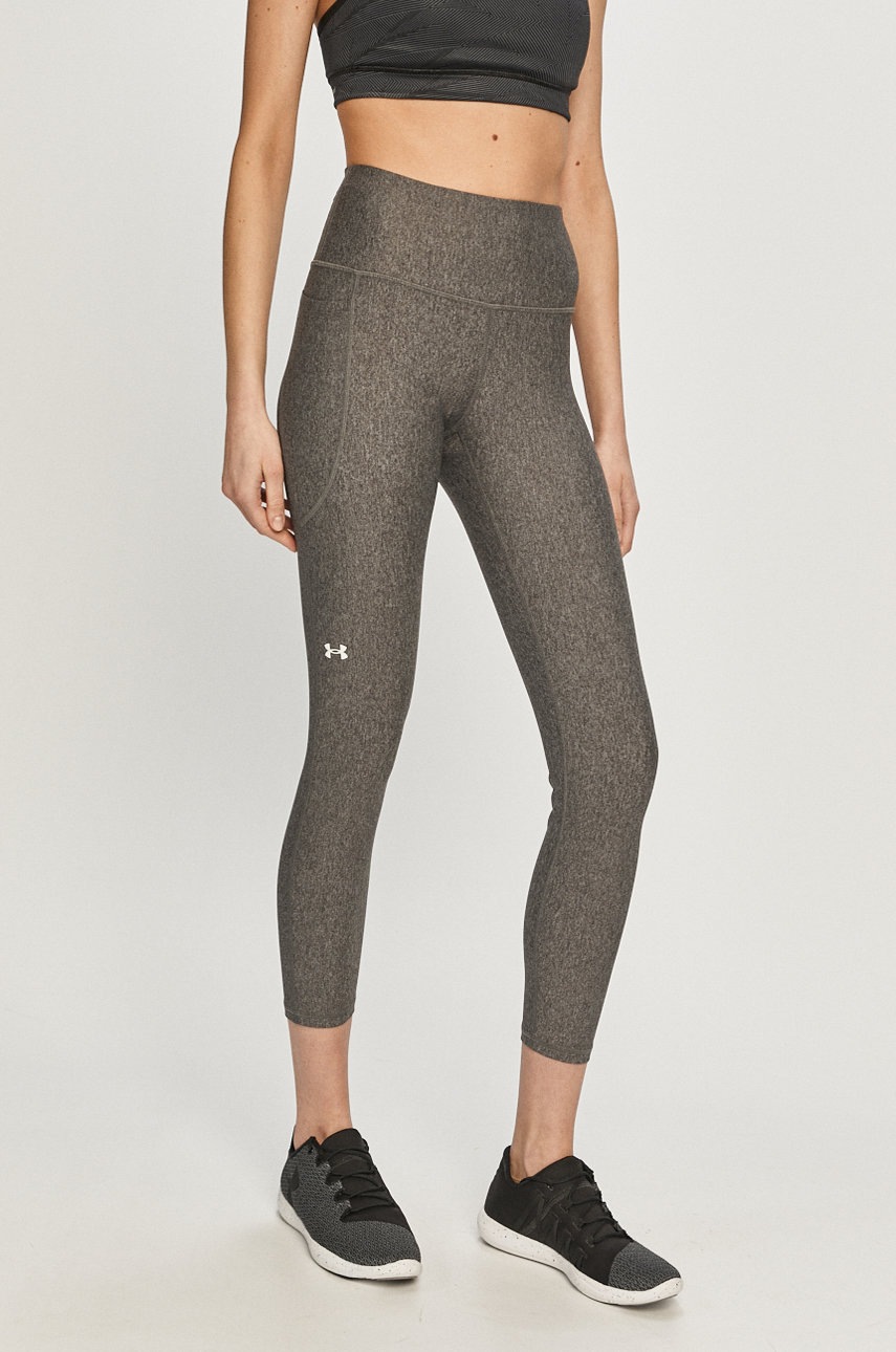 Under Armour Pantaloni 1365335 Femei, Culoarea Gri, Material Neted