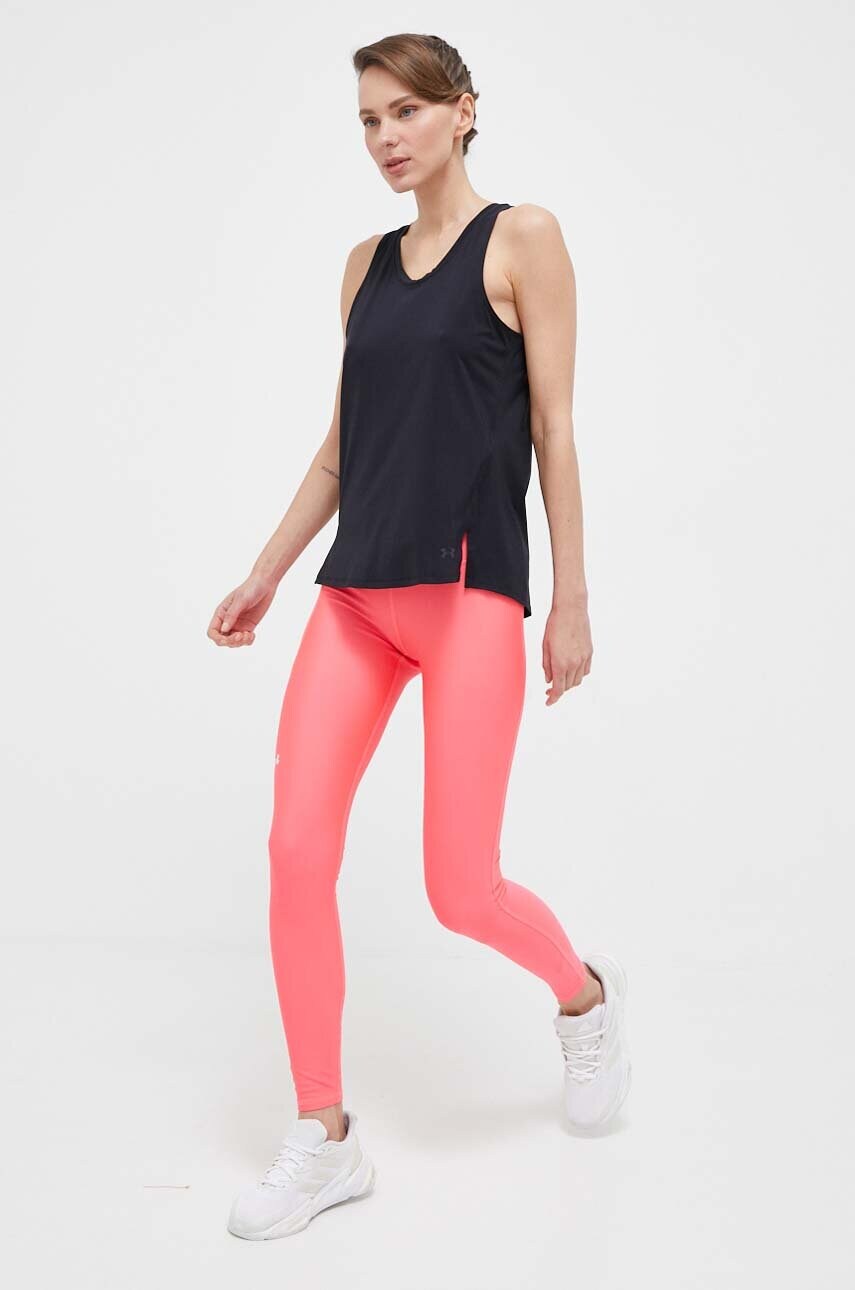 Κολάν προπόνησης Under Armour HG Armour HiRise χρώμα: ροζ, 1365336 φωτογραφία