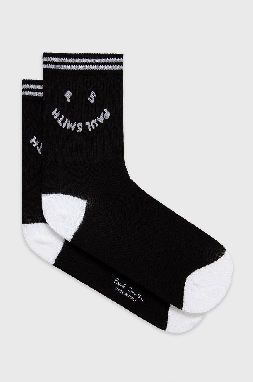 Ponožky PS Paul Smith dámské, černá barva - černá -  80% Bavlna