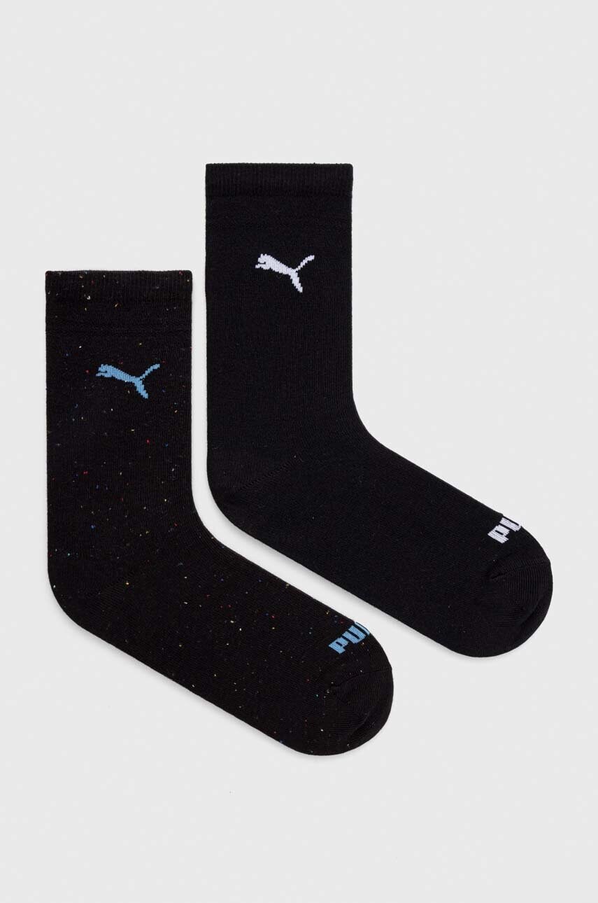 

Шкарпетки Puma 2-pack жіночі колір чорний