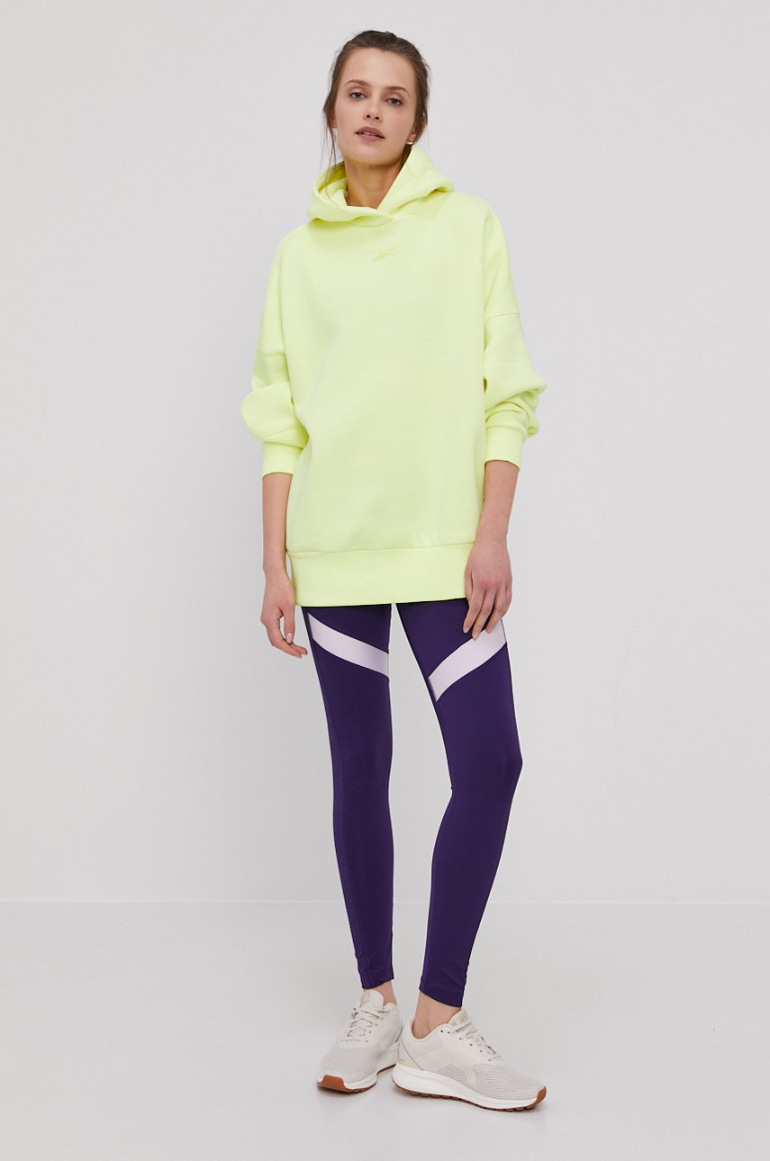 

Легінси Reebok GM9083 жіночі колір фіолетовий