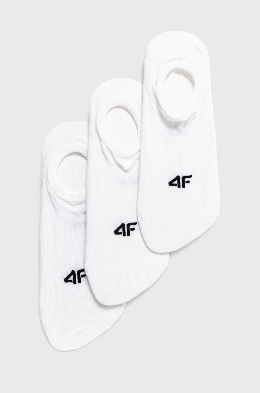 

Чорапи 4F (3 чифта) дамски в бяло, Бял
