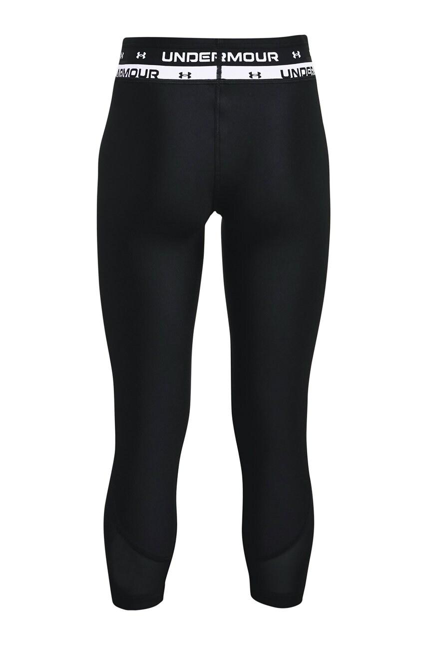 

Дитячі легінси Under Armour 1361237 колір чорний гладке